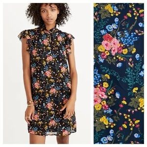 Madewell X No. 6 Silk Beacon Dress in Garden Bouquet Size 0